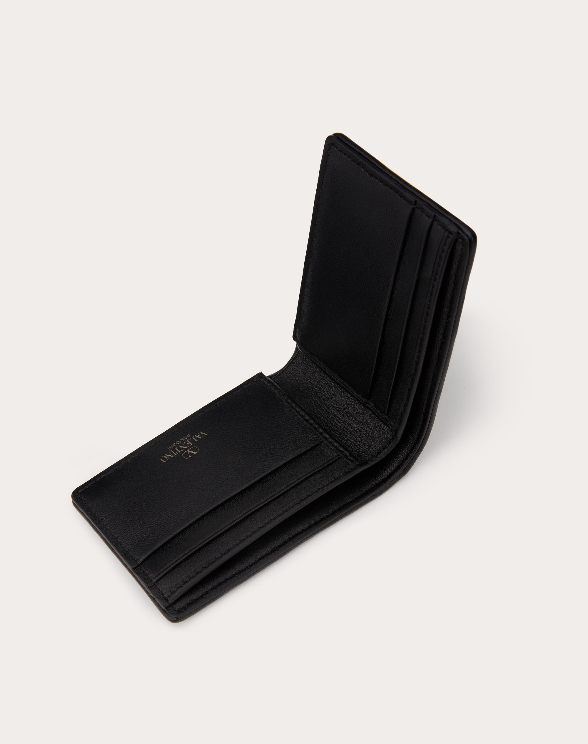 TOILE ICONOGRAPHE WALLET FOR US DOLLARS WITH LEATHER DETAILS - 5
