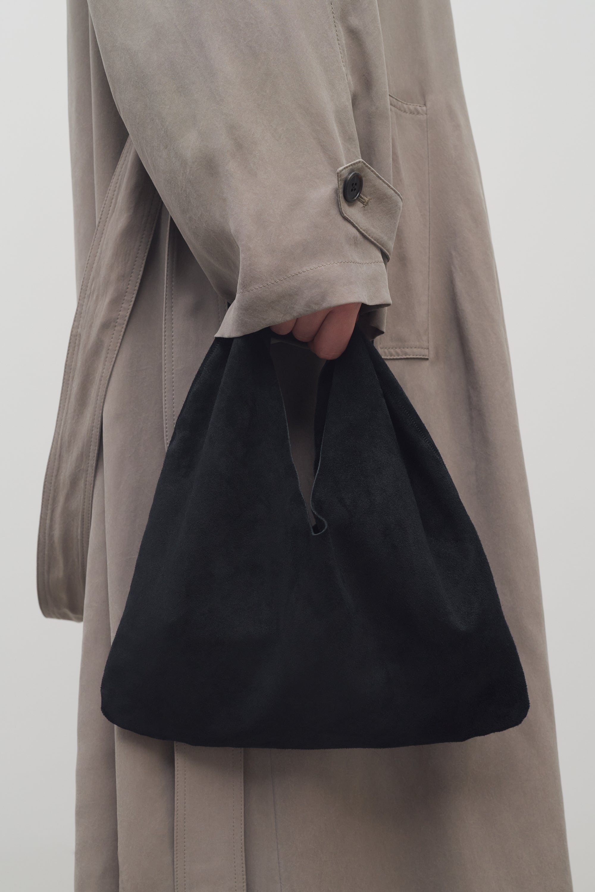 Small Bindle Bag in Suede - 4