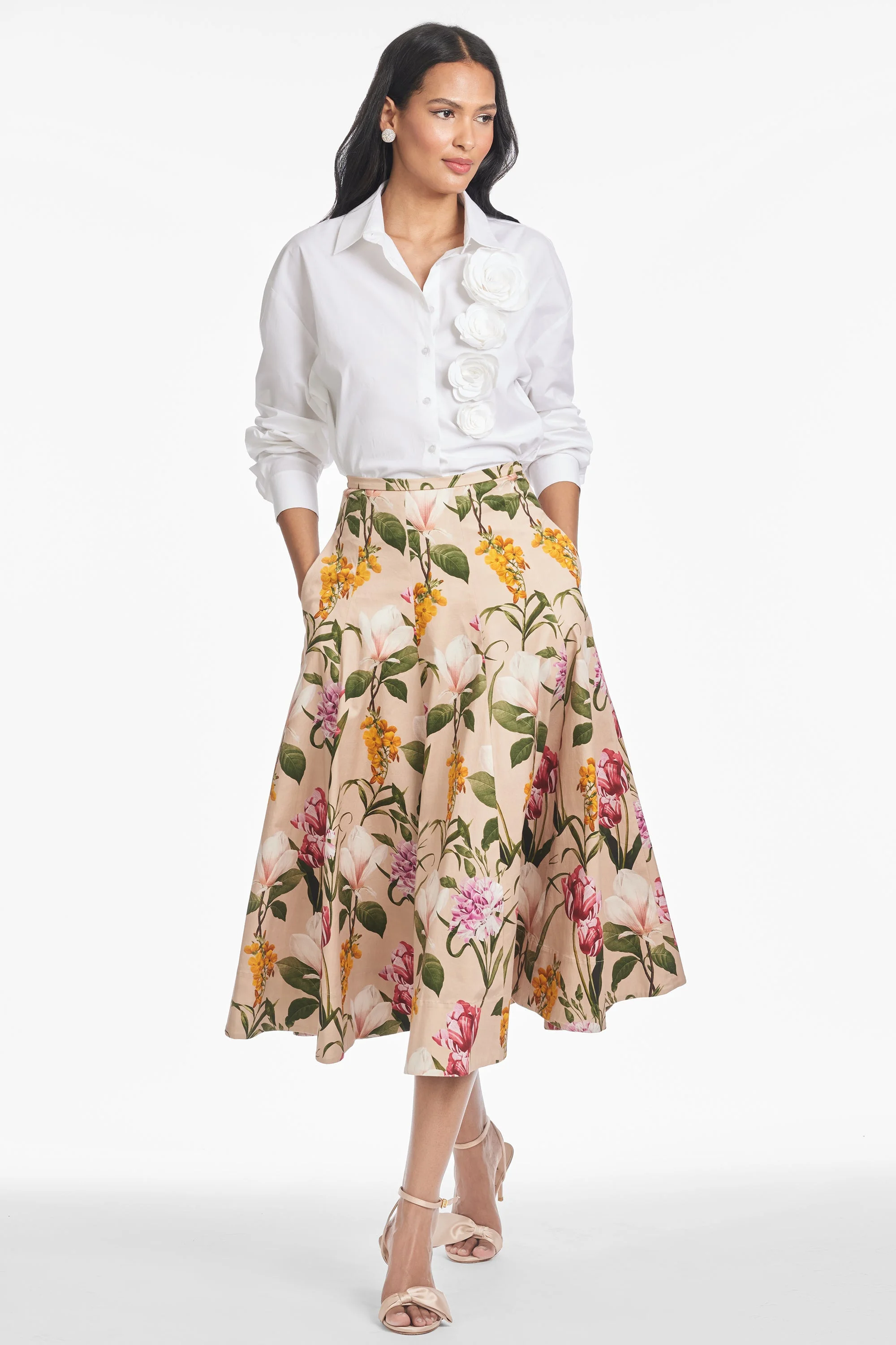 TRIXIE SKIRT - FRENCH BRISTRE BLOSSOMS - 1