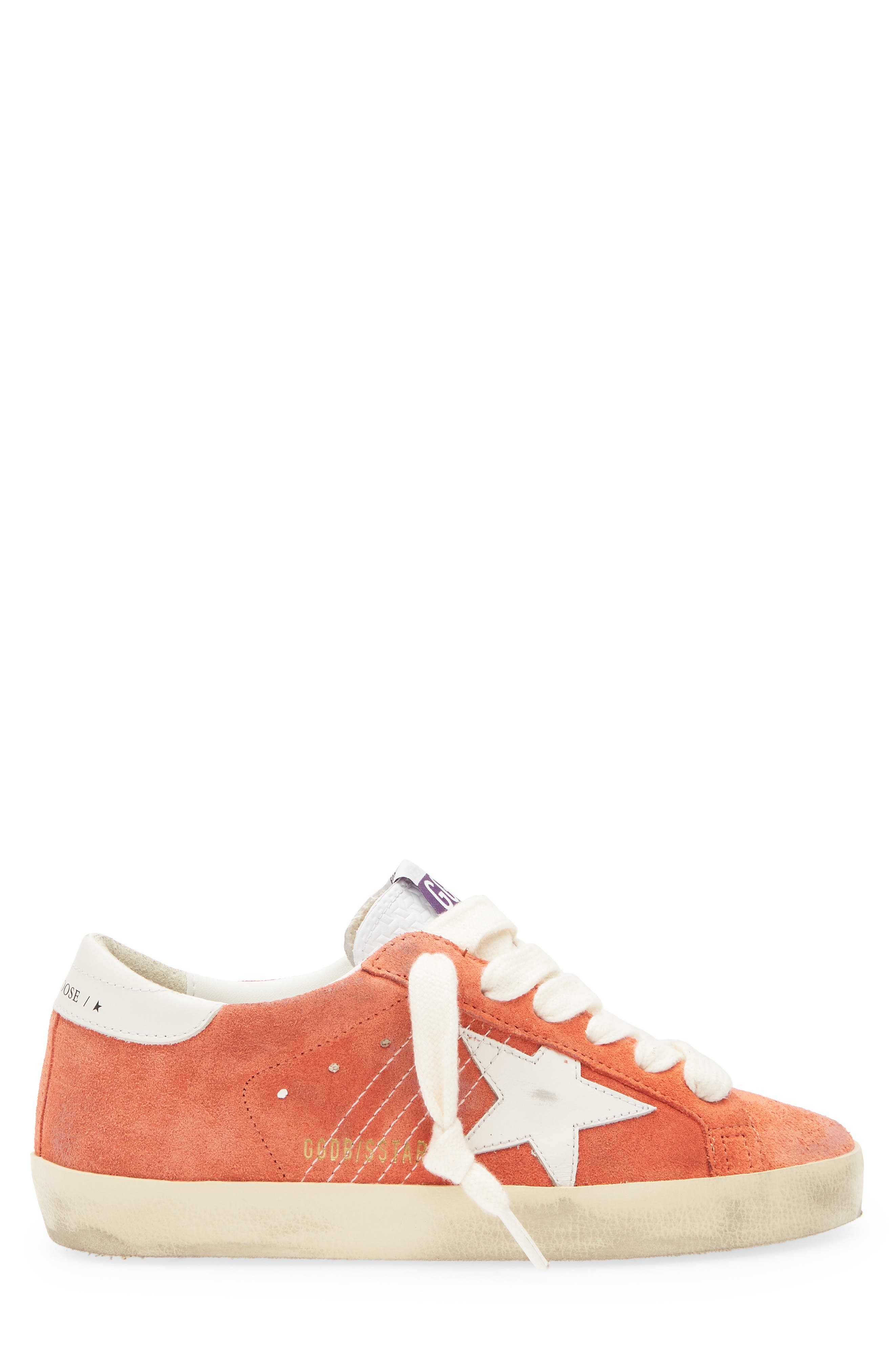 Golden Goose Super-Star Low Top Sneaker in Coral/Milk at Nordstrom - 3