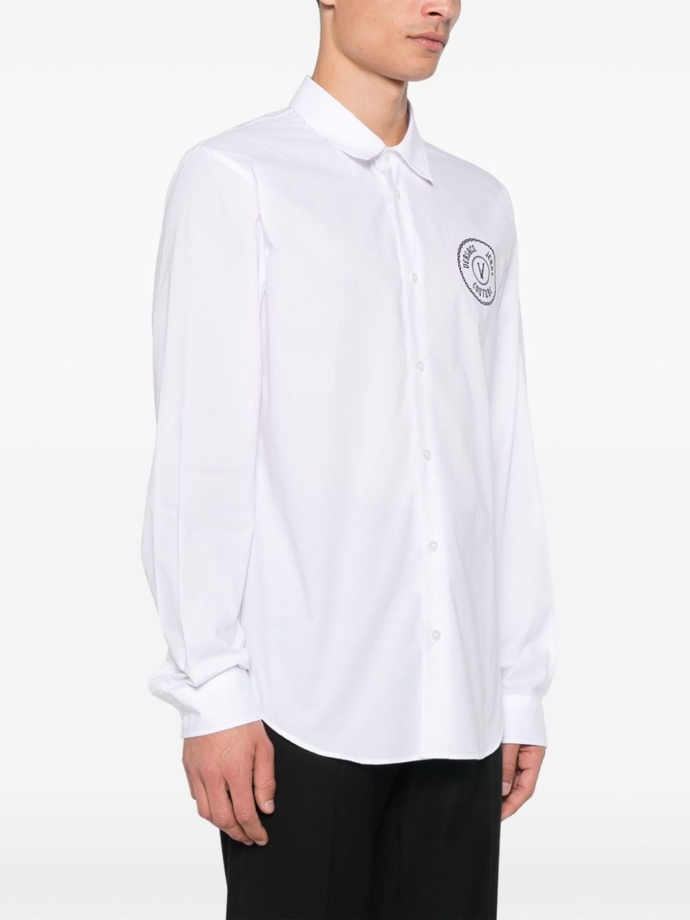 chain V-Emblem shirt - 3