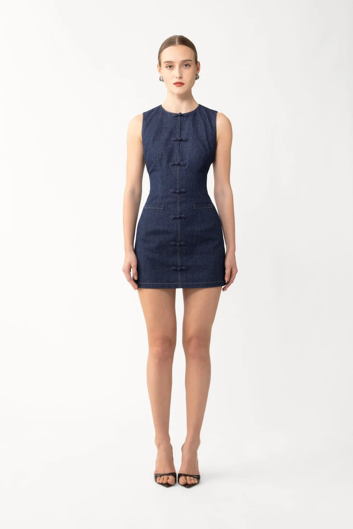 BILLIE DENIM MINI DRESS - 2