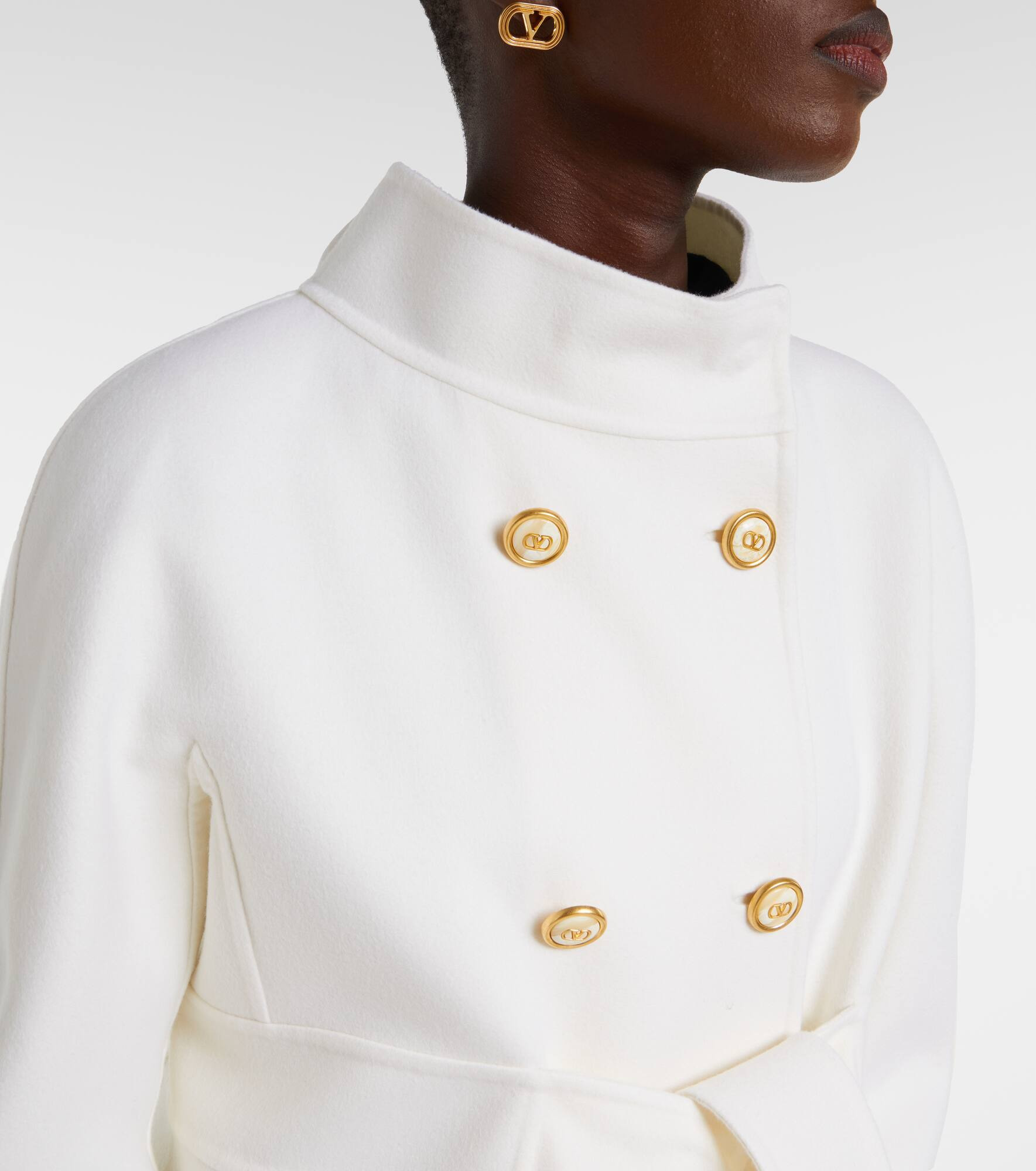 Belted wool and cashmere coat - 4