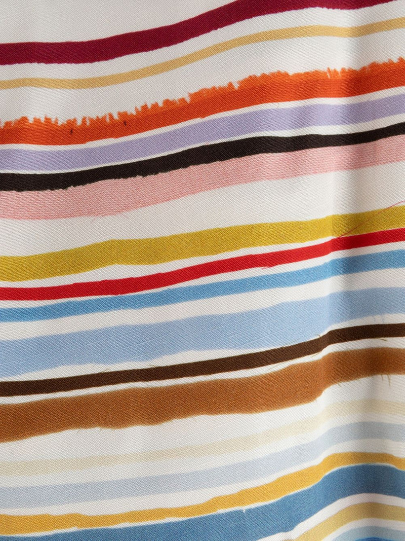 striped V-neck dress 3