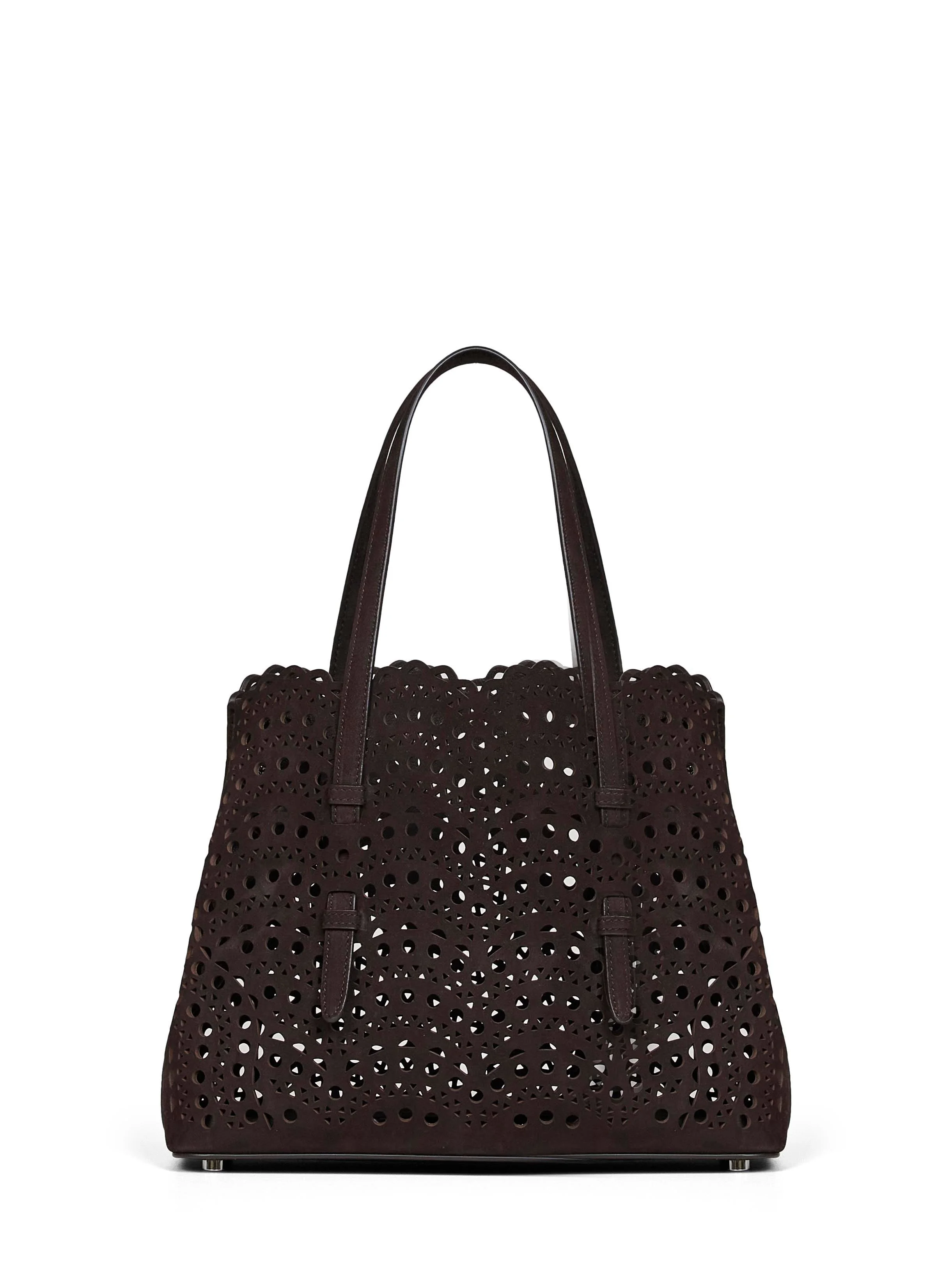 Dark brown Mina 25 medium tote bag - 1