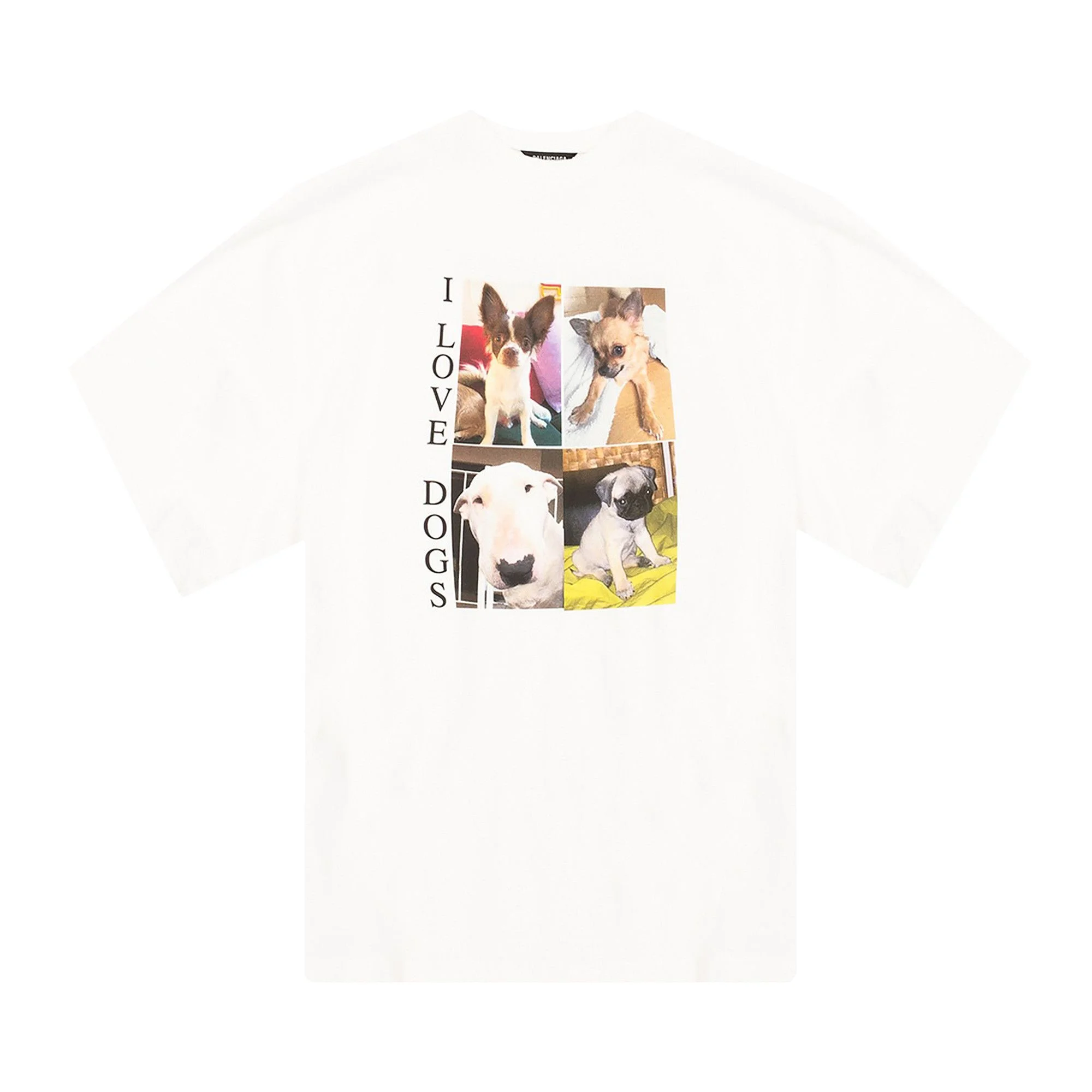 Balenciaga I Love Dogs T-Shirt 'White' - 1