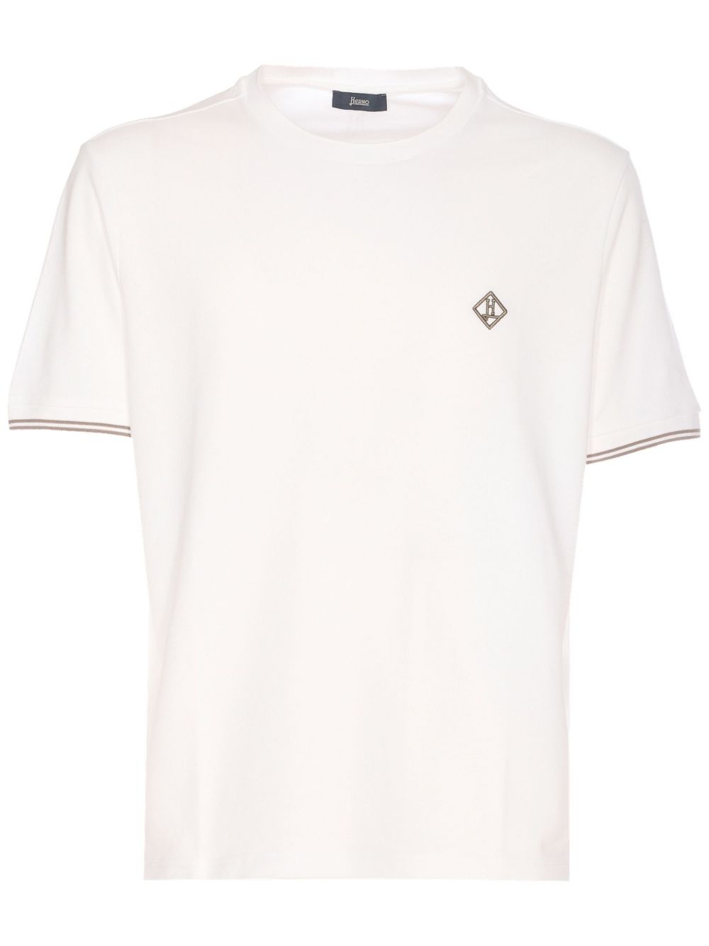 logo-embroidered T-shirt - 1