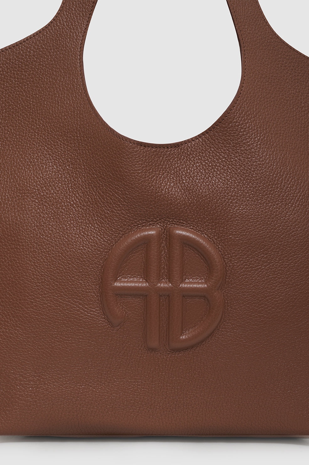 Medium Lili Tote - Cognac Pebbled - 5