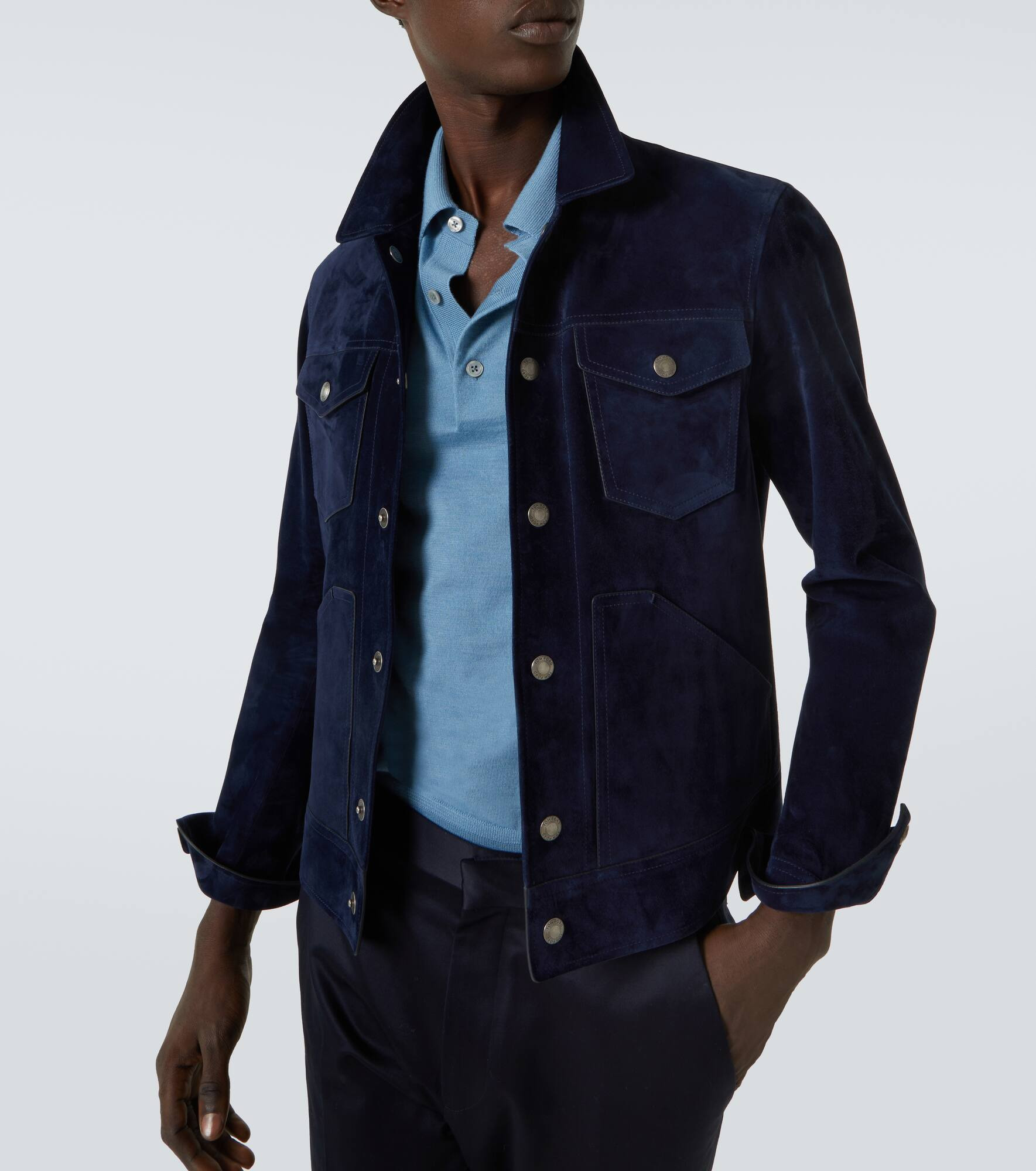 Cashmere and silk polo sweater - 5