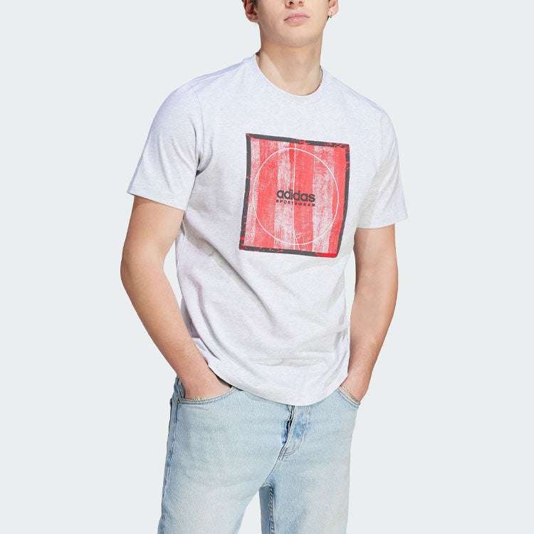 adidas Tiro Box Graphic T-Shirt 'Grey' II5878 - 2