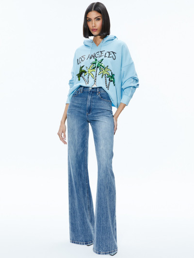 Alice + Olivia SUNNY BOXY CROPPED HOODIE outlook