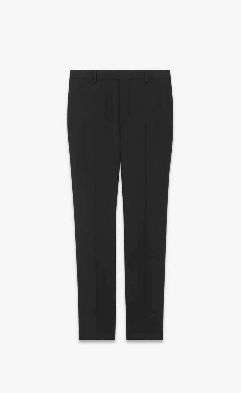slim-fit pants in wool flannel 1