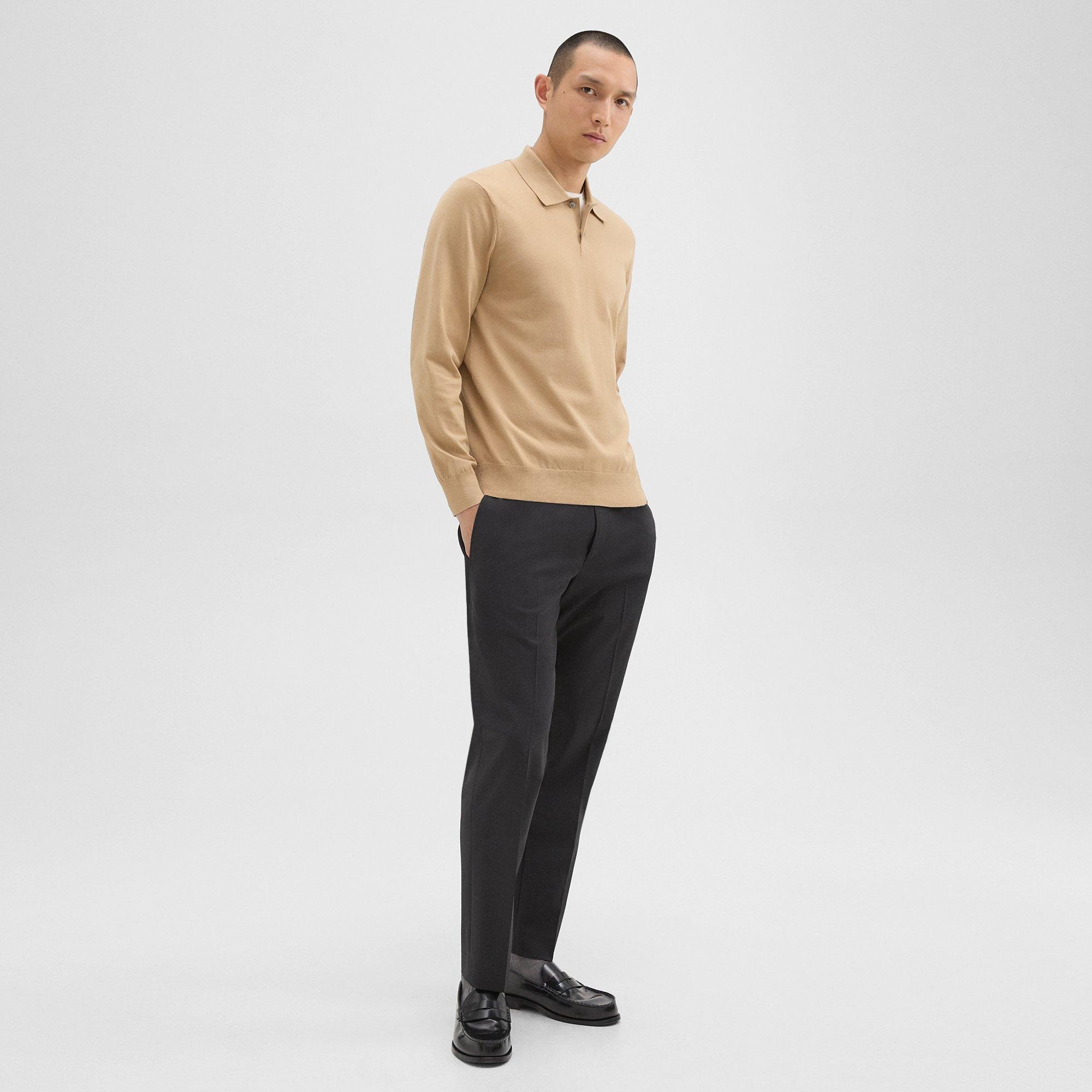 Goris Long-Sleeve Polo Shirt in Light Bilen - 6