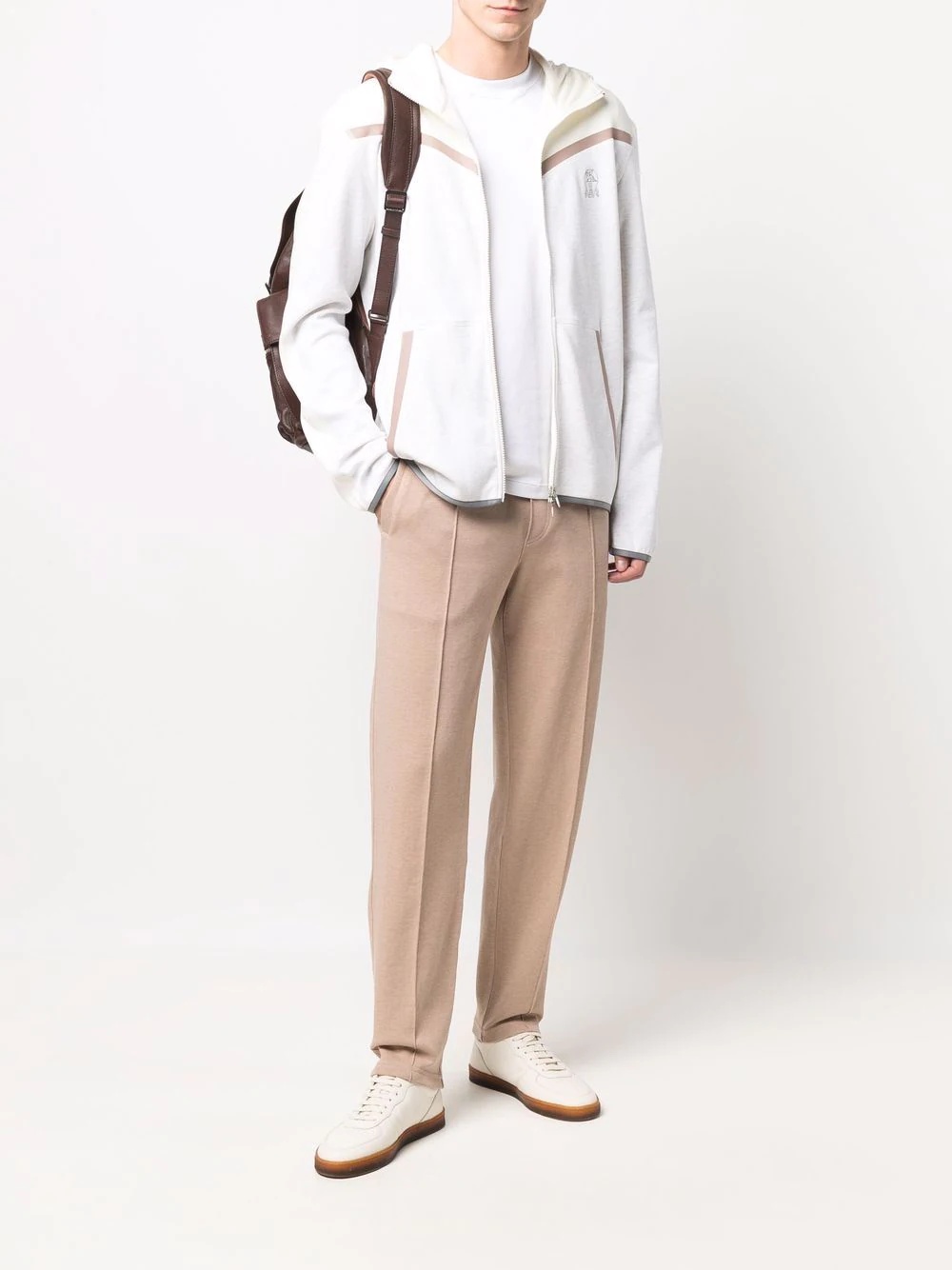 drawstring slim-cut trousers - 2