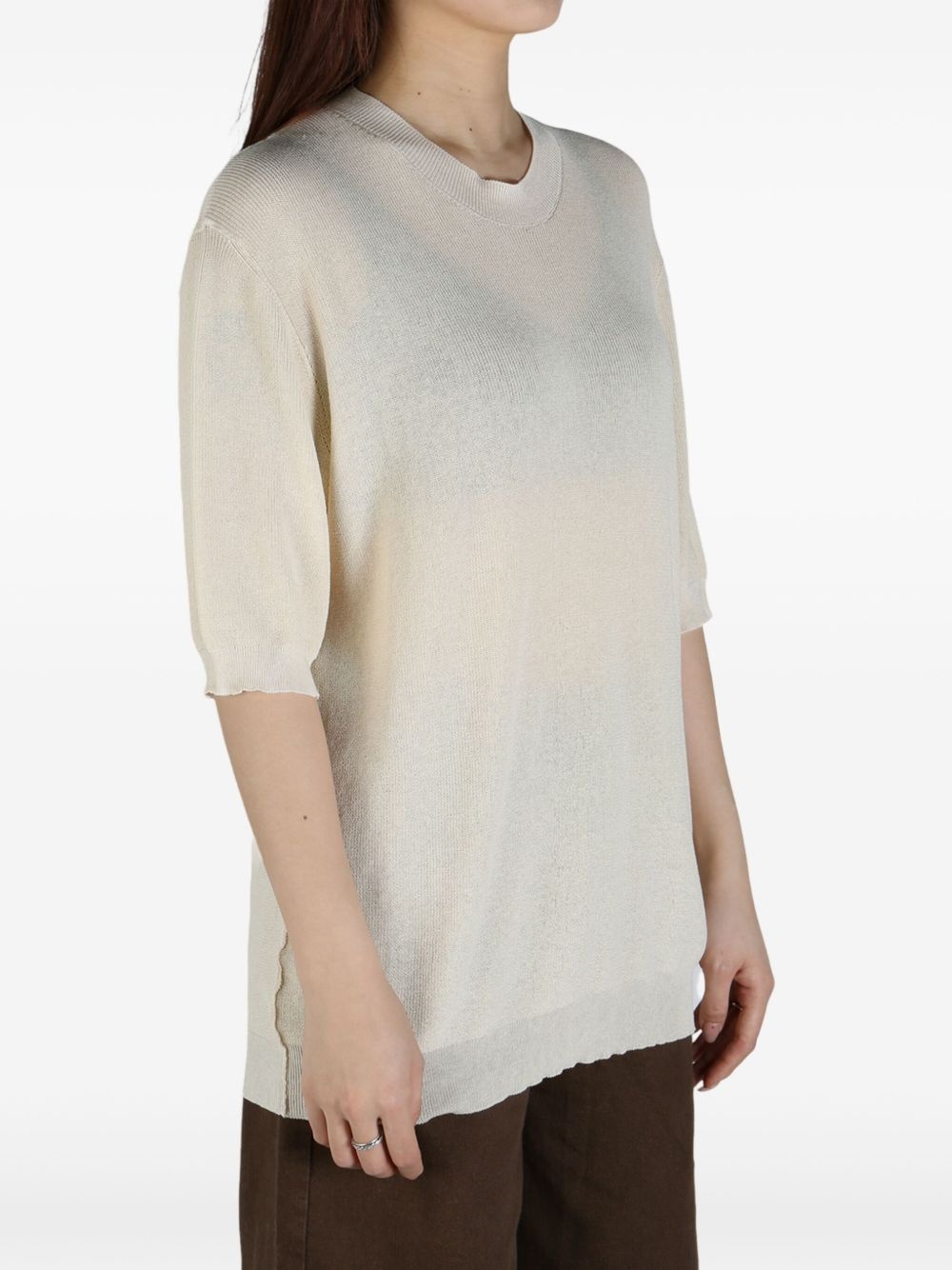 fine-knit T-shirt - 4