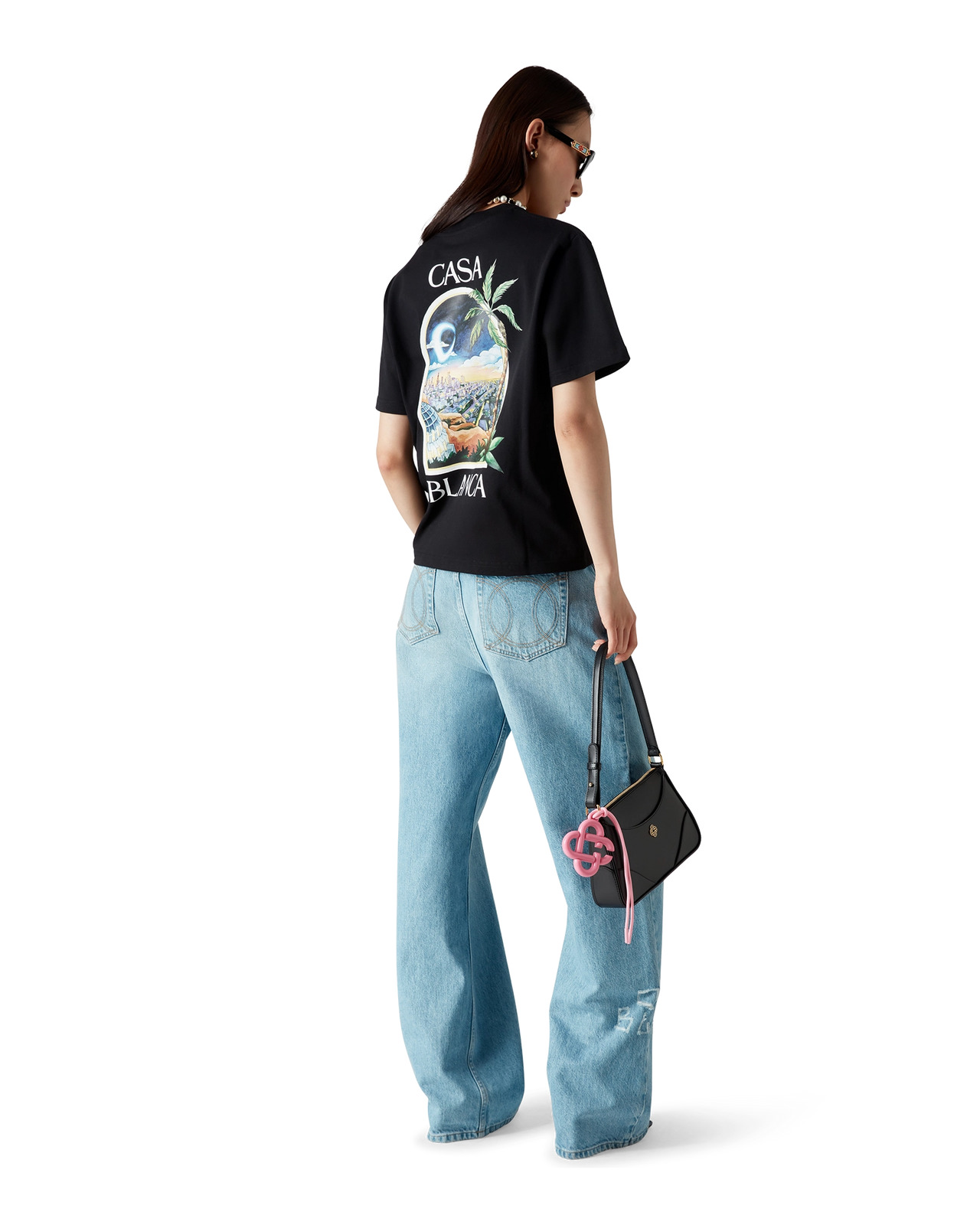 Graffiti Distressed Denim Jeans | Casablanca Paris - 5