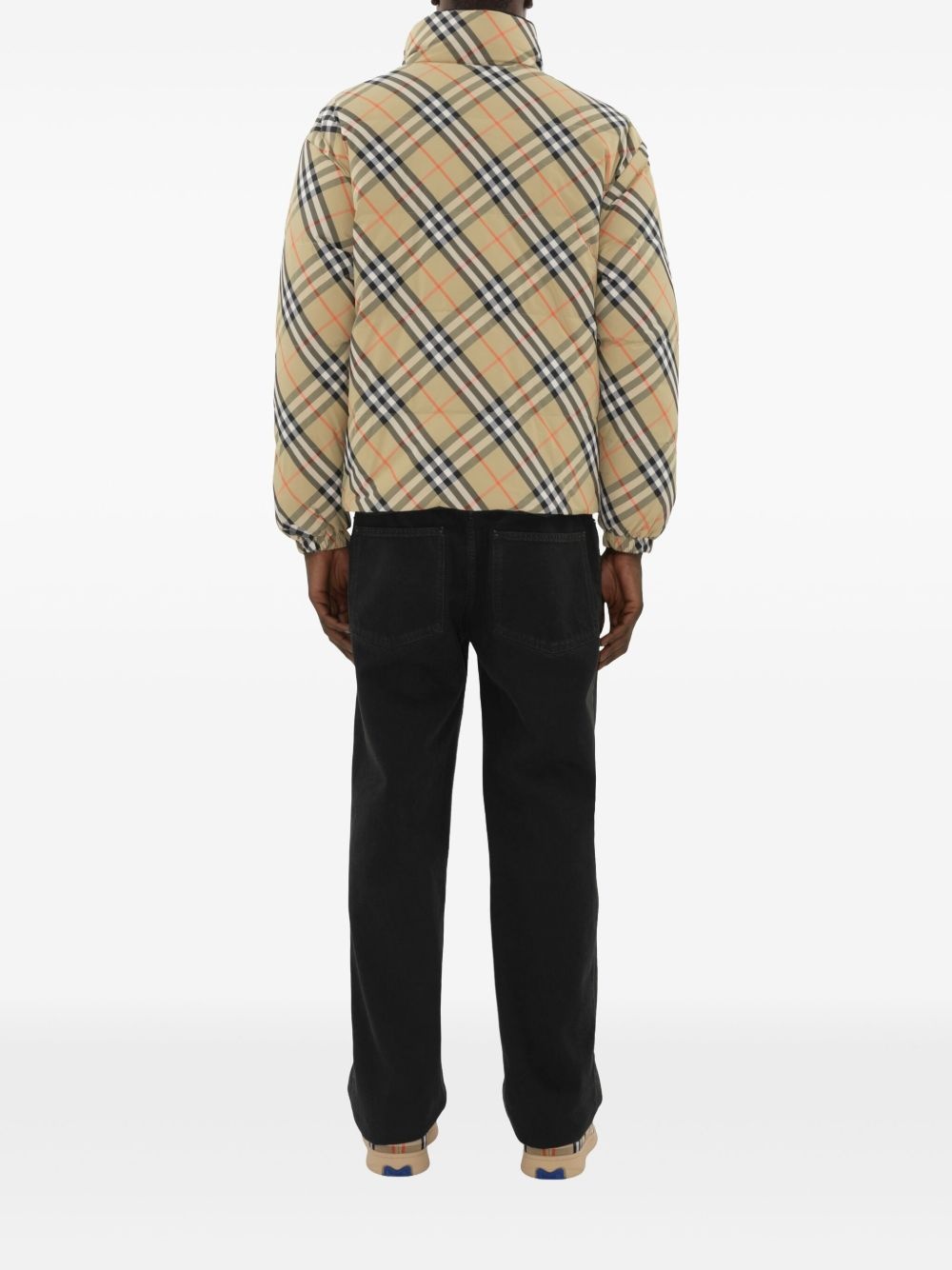Reversible Check puffer jacket - 4