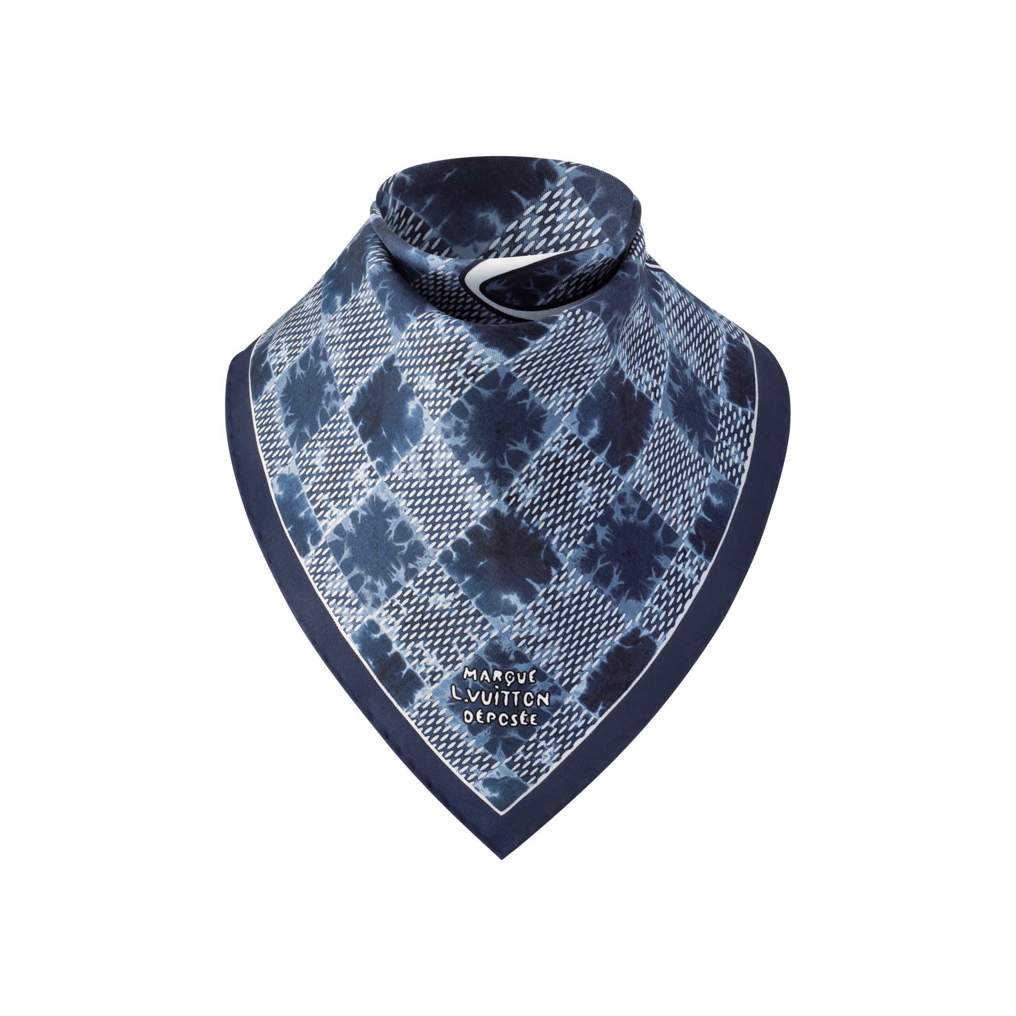 Splash Damier Silk Square - 2