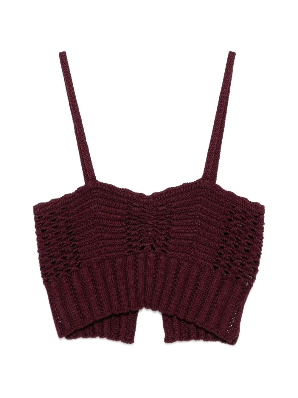 knitted bralette top - 1