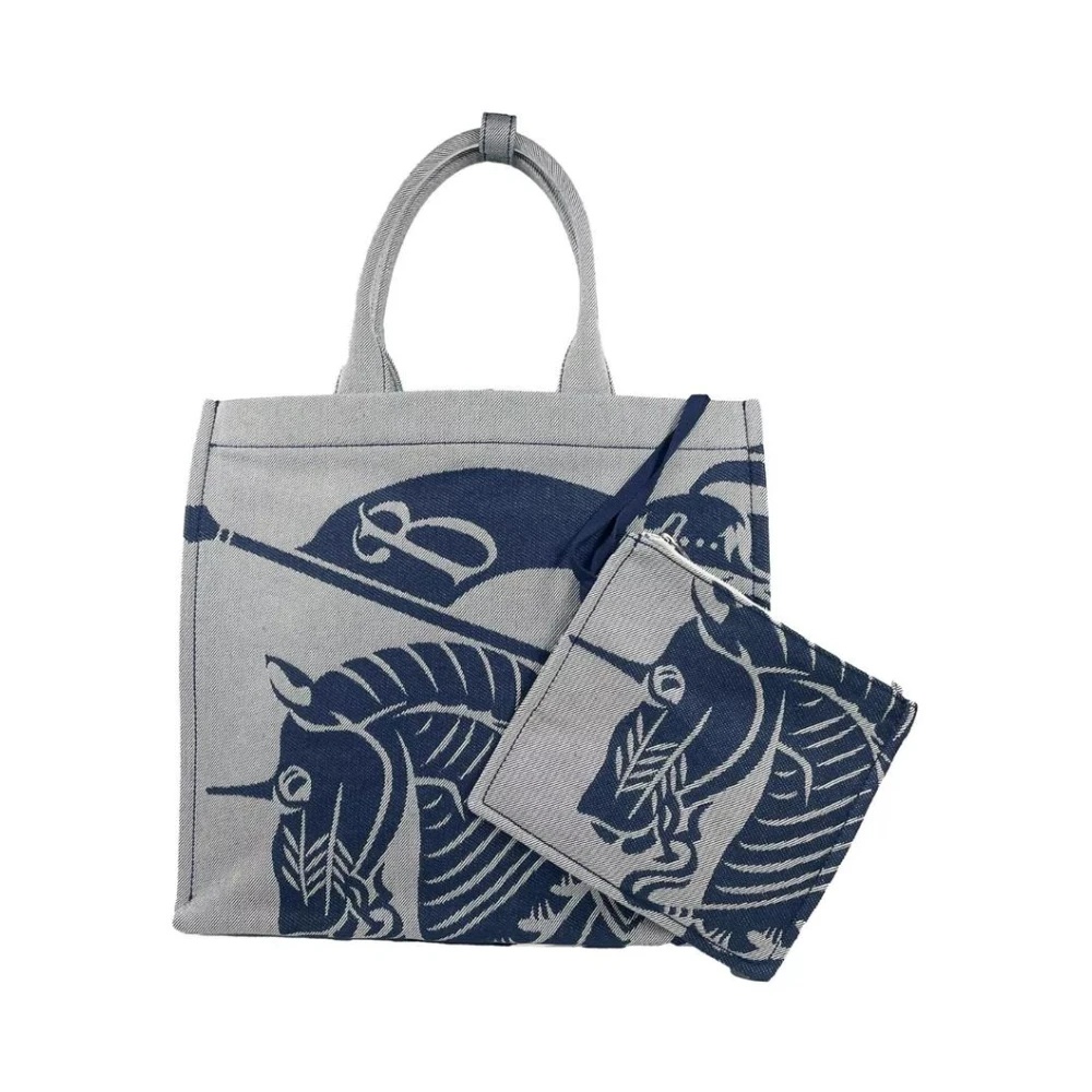 KNIGHT LOGO CANVAS TOTE BAG WITH COIN POUCH - 2