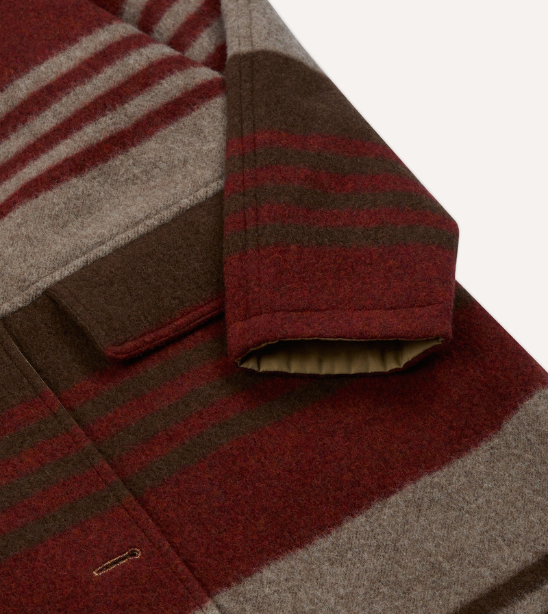 Reversible Cotton–Blanket Raglan Mac 10