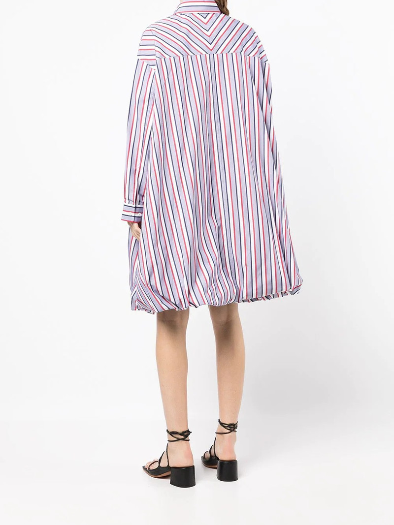 stripe-detail shirt dress 4