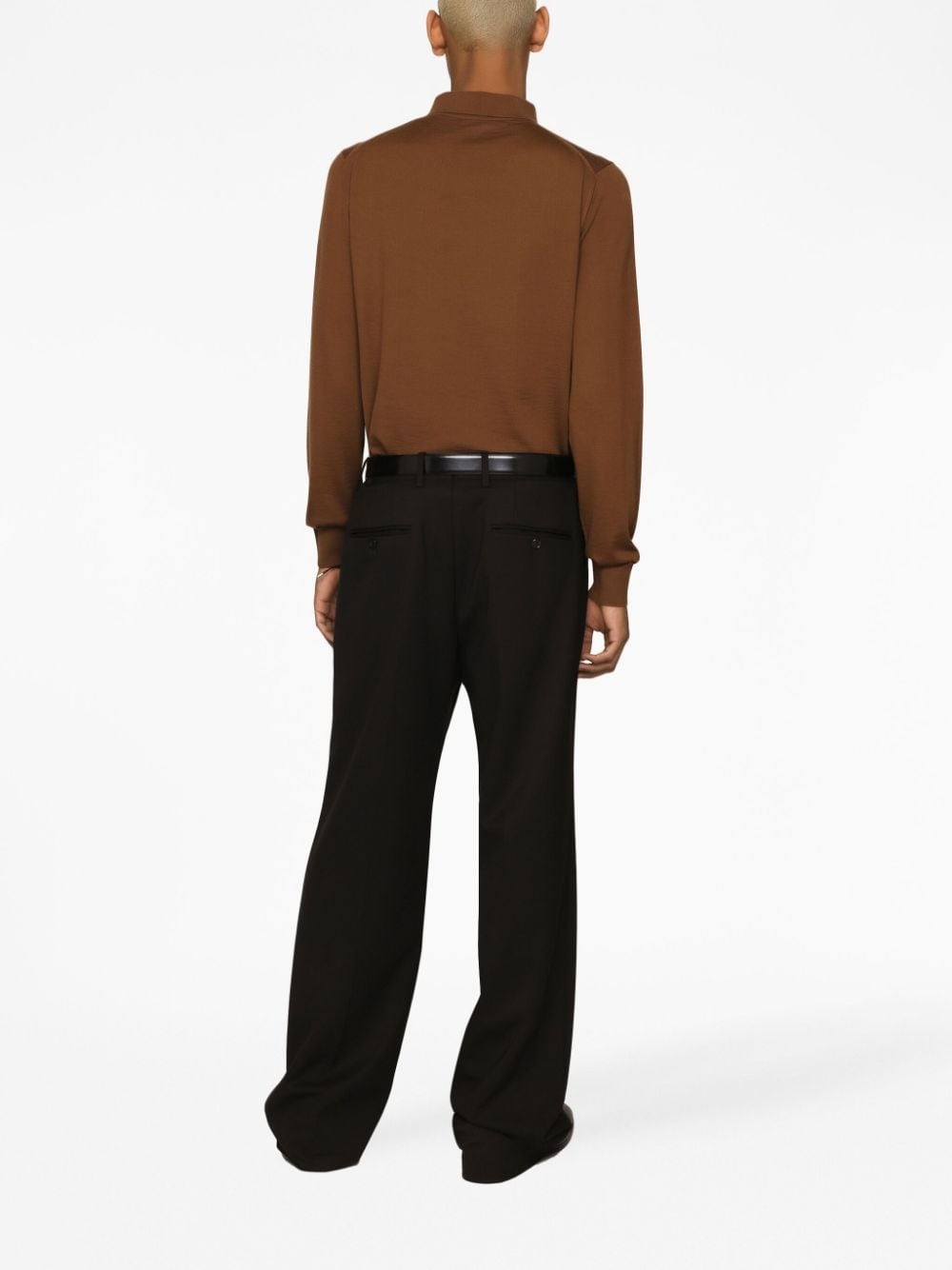 cashmere long-sleeve polo shirt - 4