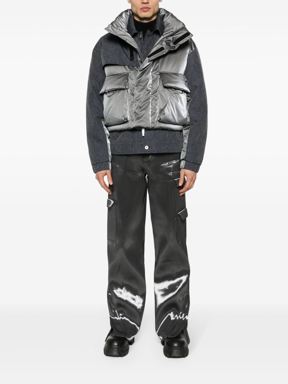 layered padded jacket - 2
