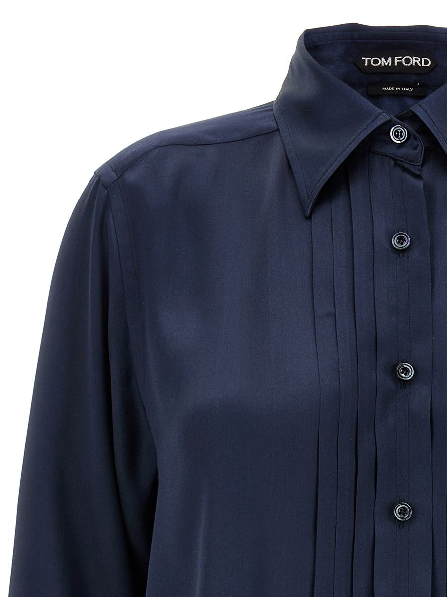 Tom Ford TOM FORD PLEATED PLASTRON SHIRT - 3