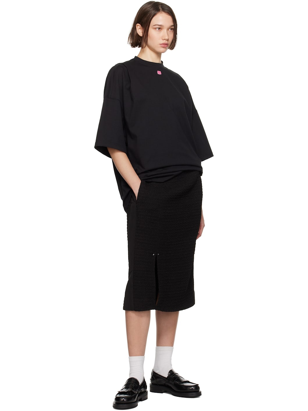 ADER error Black Tetraight Product. 46 T-shirt | ssense