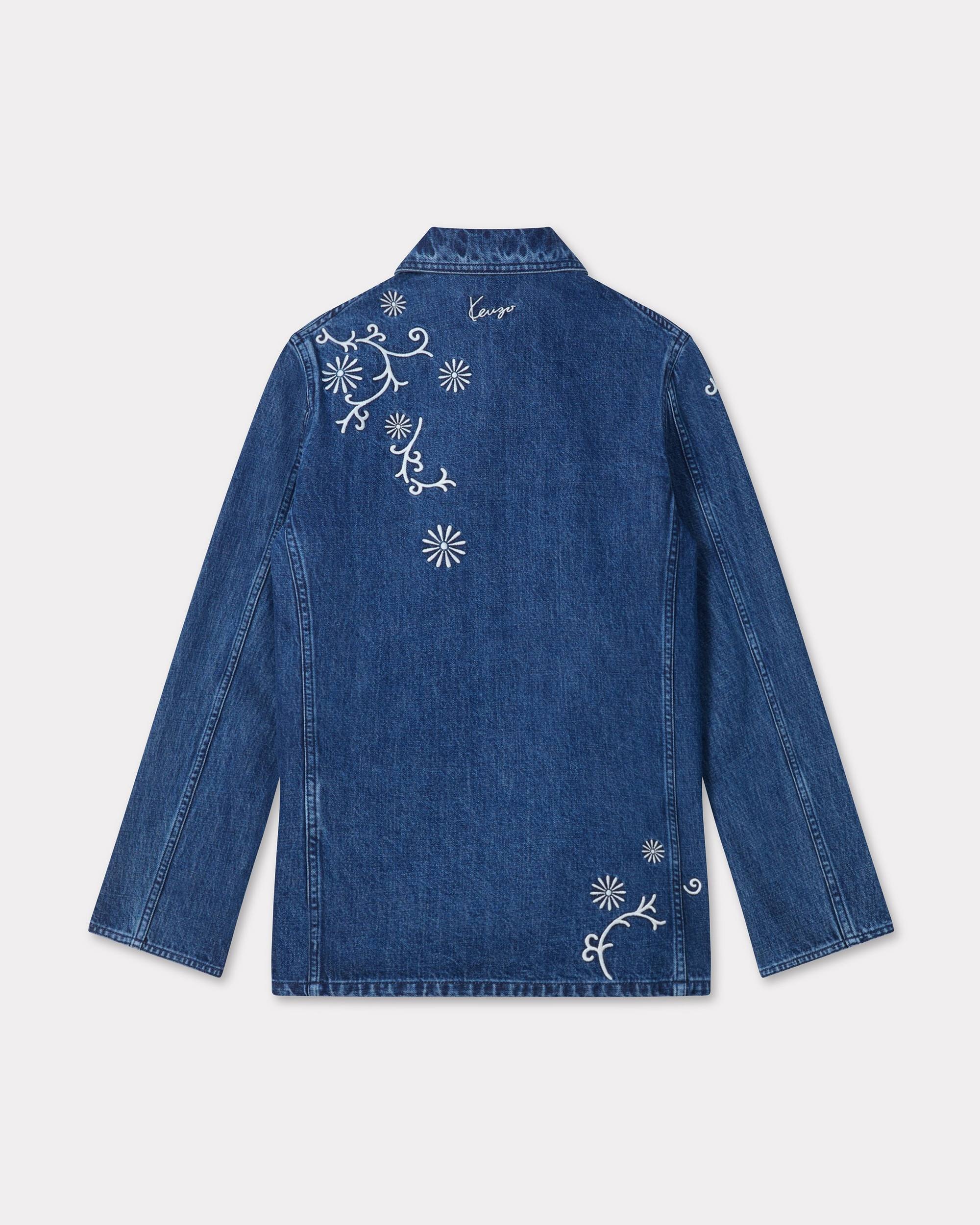 'KENZO Marguerite' embroidered workwear jacket in japanese denim - 2