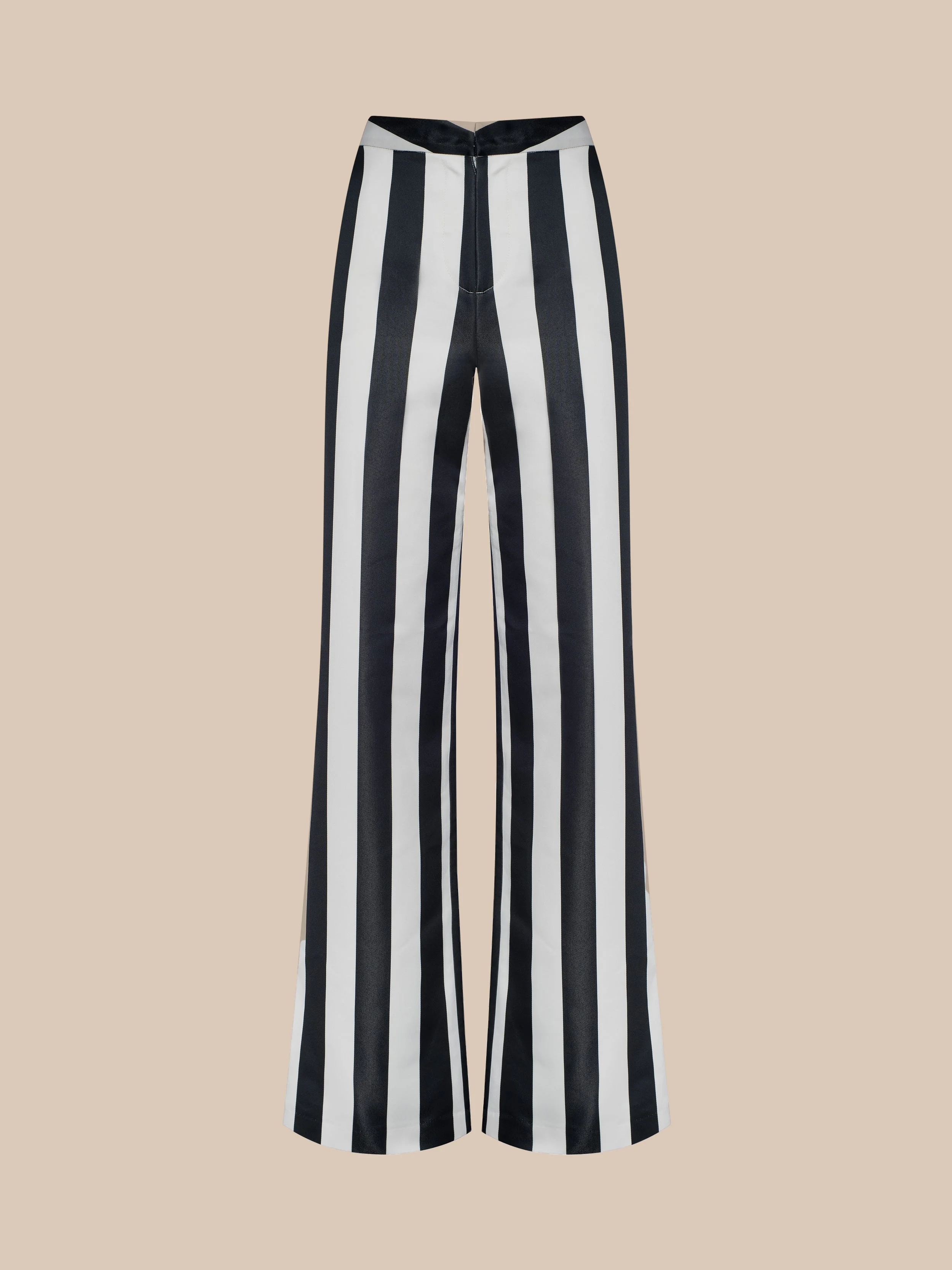 Livvy Satin Straight-Leg Trouser - 1
