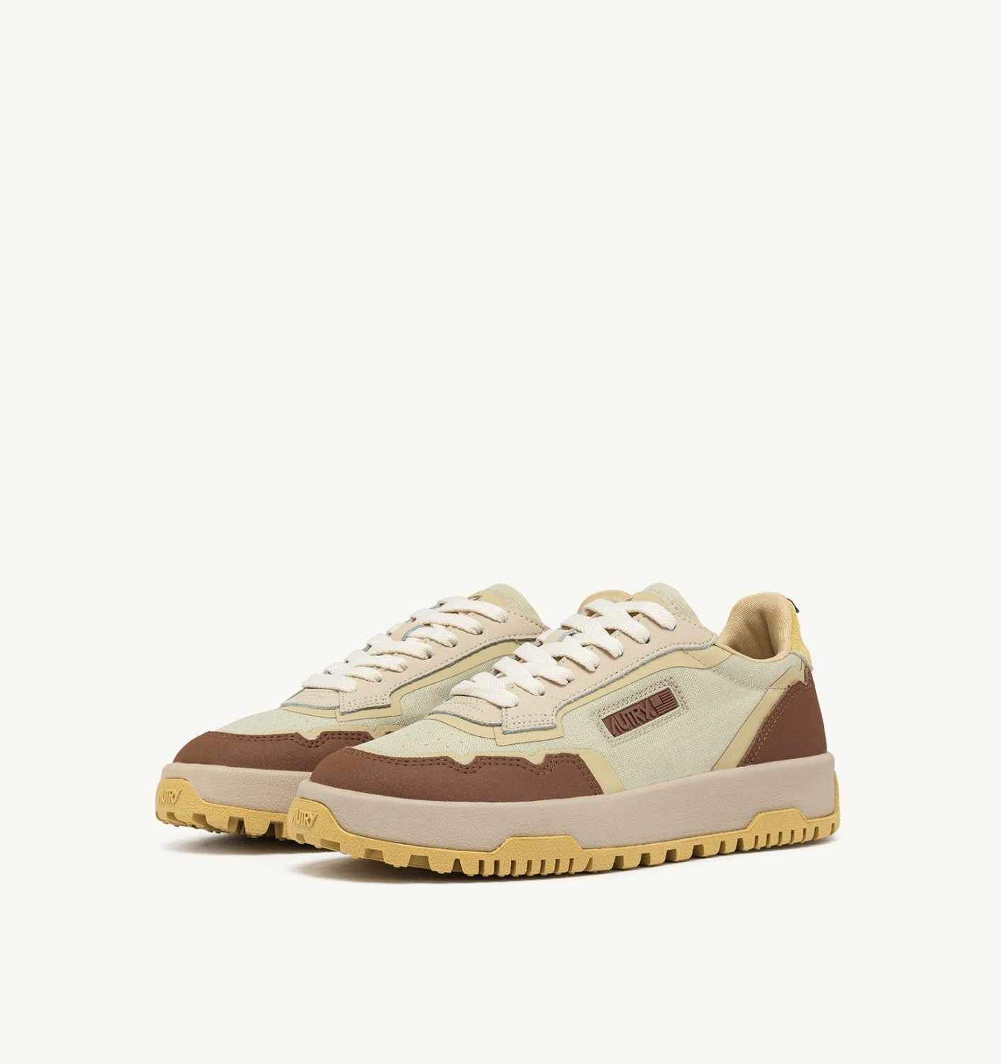WILDPACE LOW SNEAKERS IN RIPSTOP NYLON AND LEATHER COLOR FOG AND THRUSH - 2