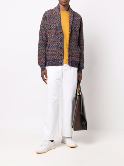 Missoni zigzag intarsia knit cardigan outlook