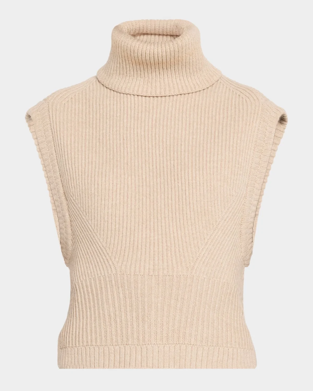 Maple Cashmere Turtleneck Sweater Vest - 1
