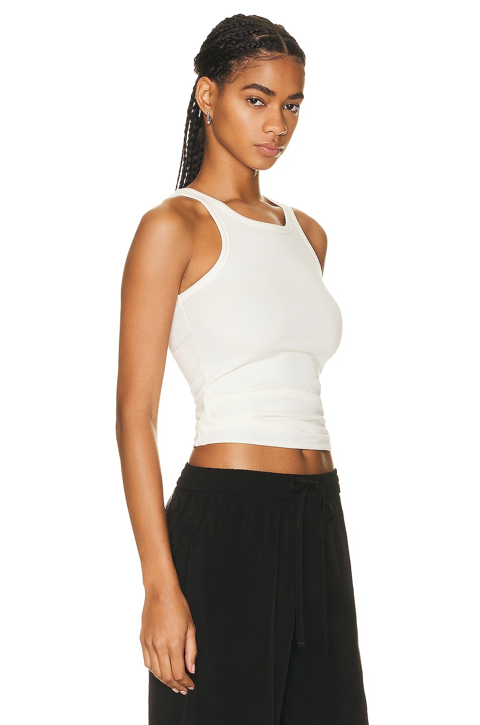 High Neck Fitted Tank Top - 2