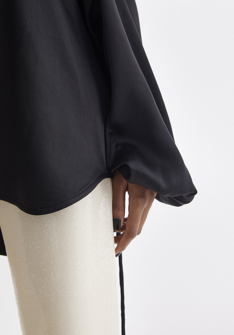 SORAYA Tie detail satin top 5