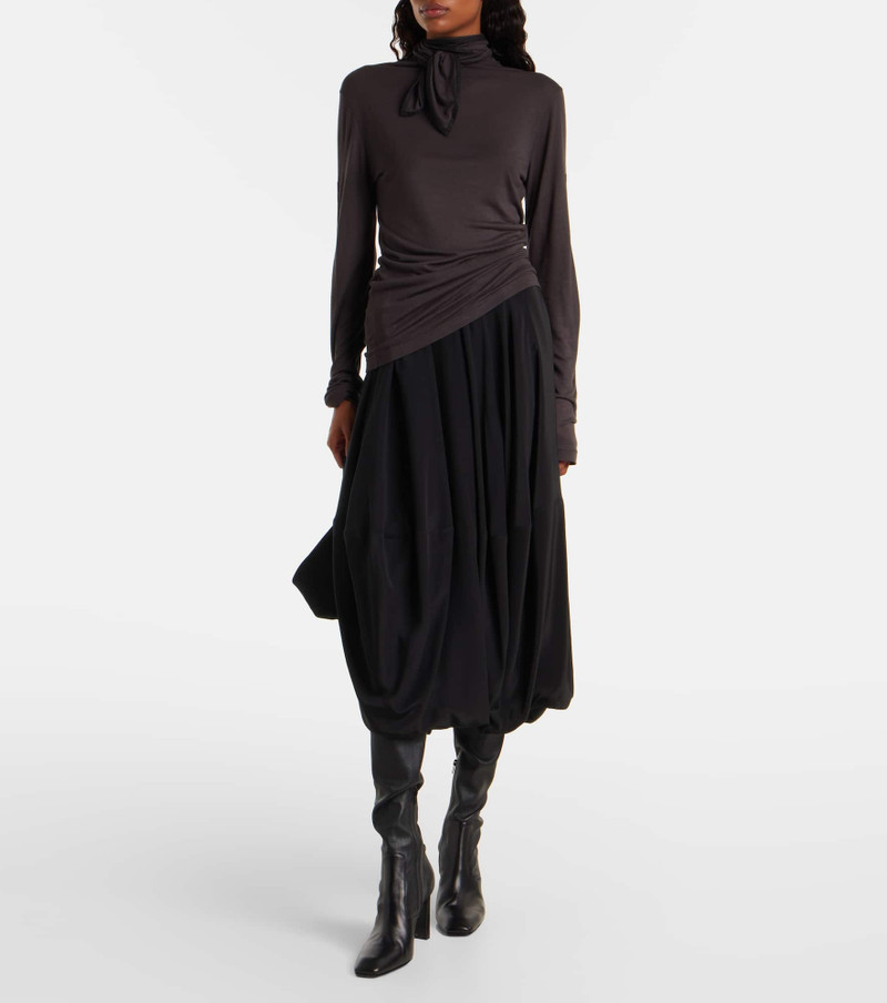 Lemaire Tie-neck jersey top outlook