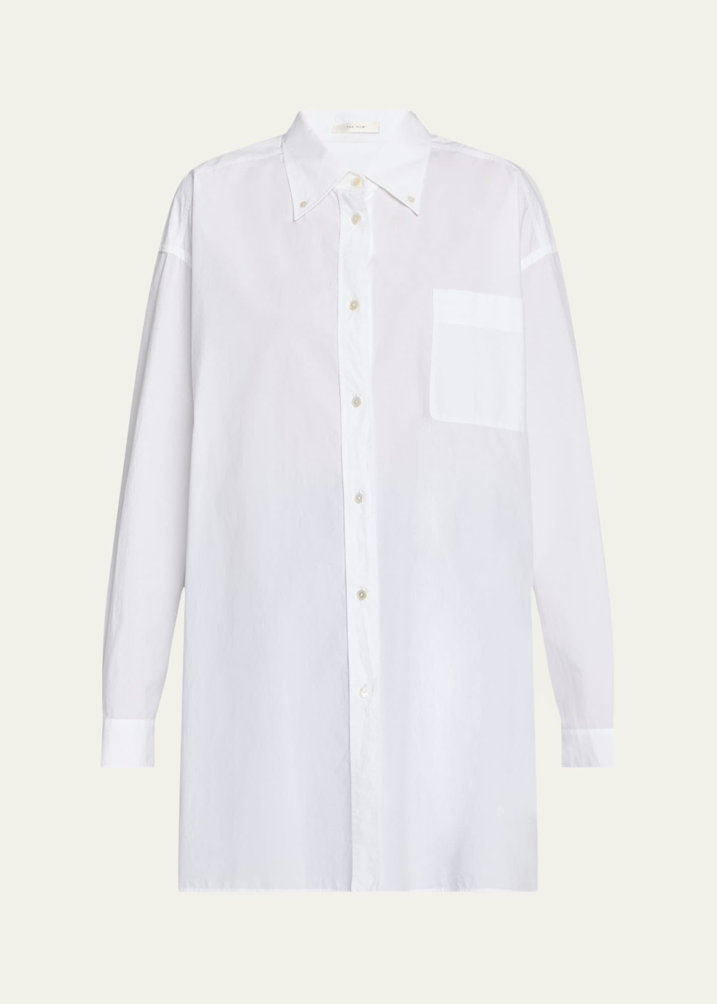 Victoria Oversized Button-Front Shirt - 1
