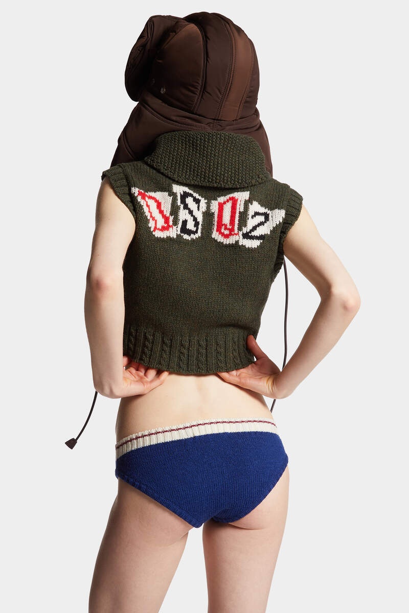 WOOL KNIT HOT PANT - 4