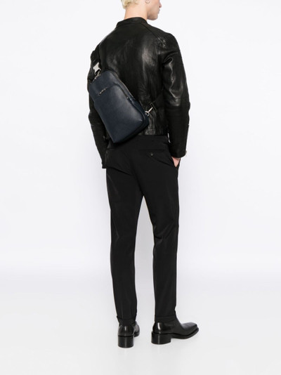 TOM FORD logo-buckle leather backpack outlook