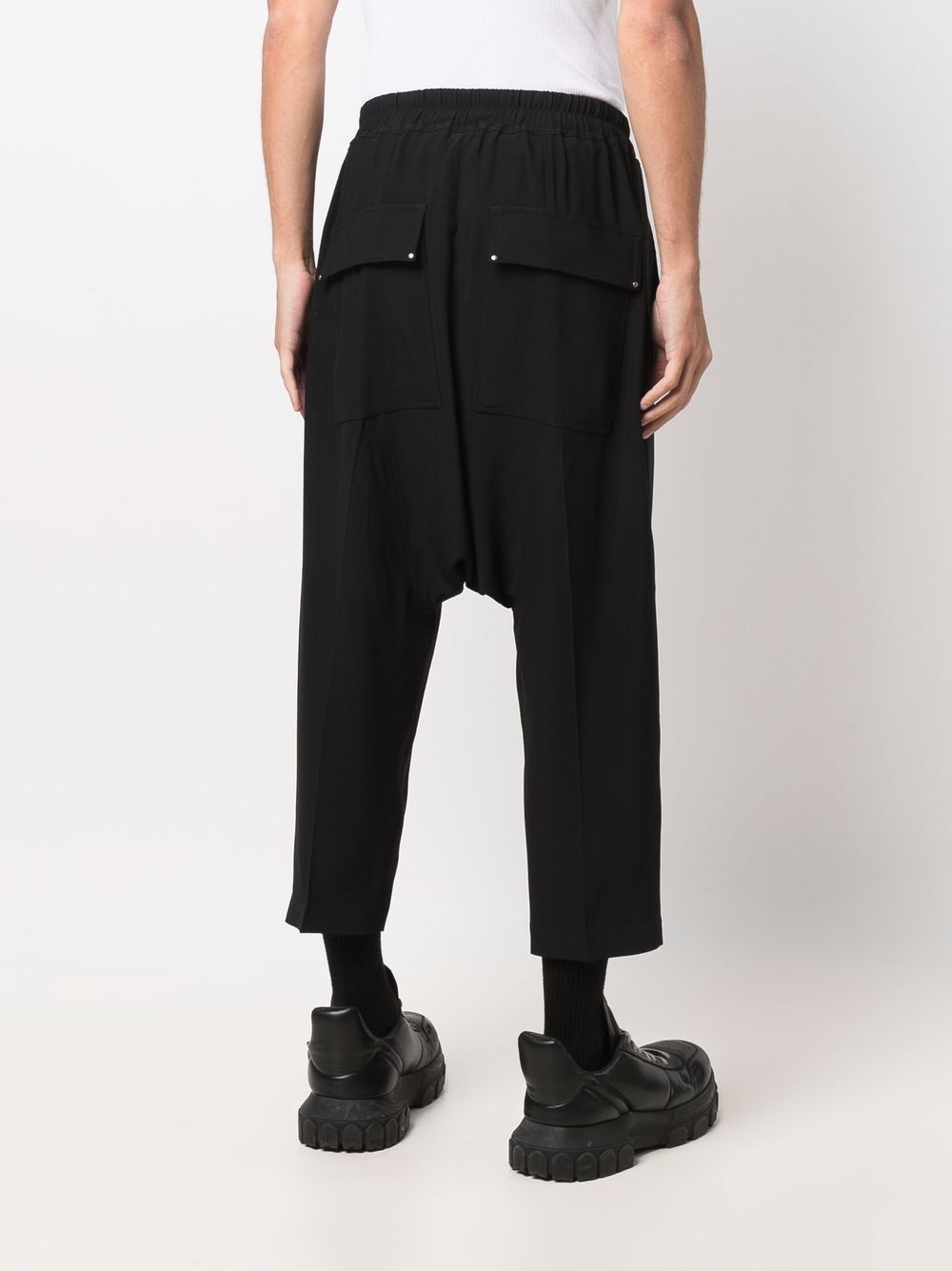 drop-crotch track pants - 4