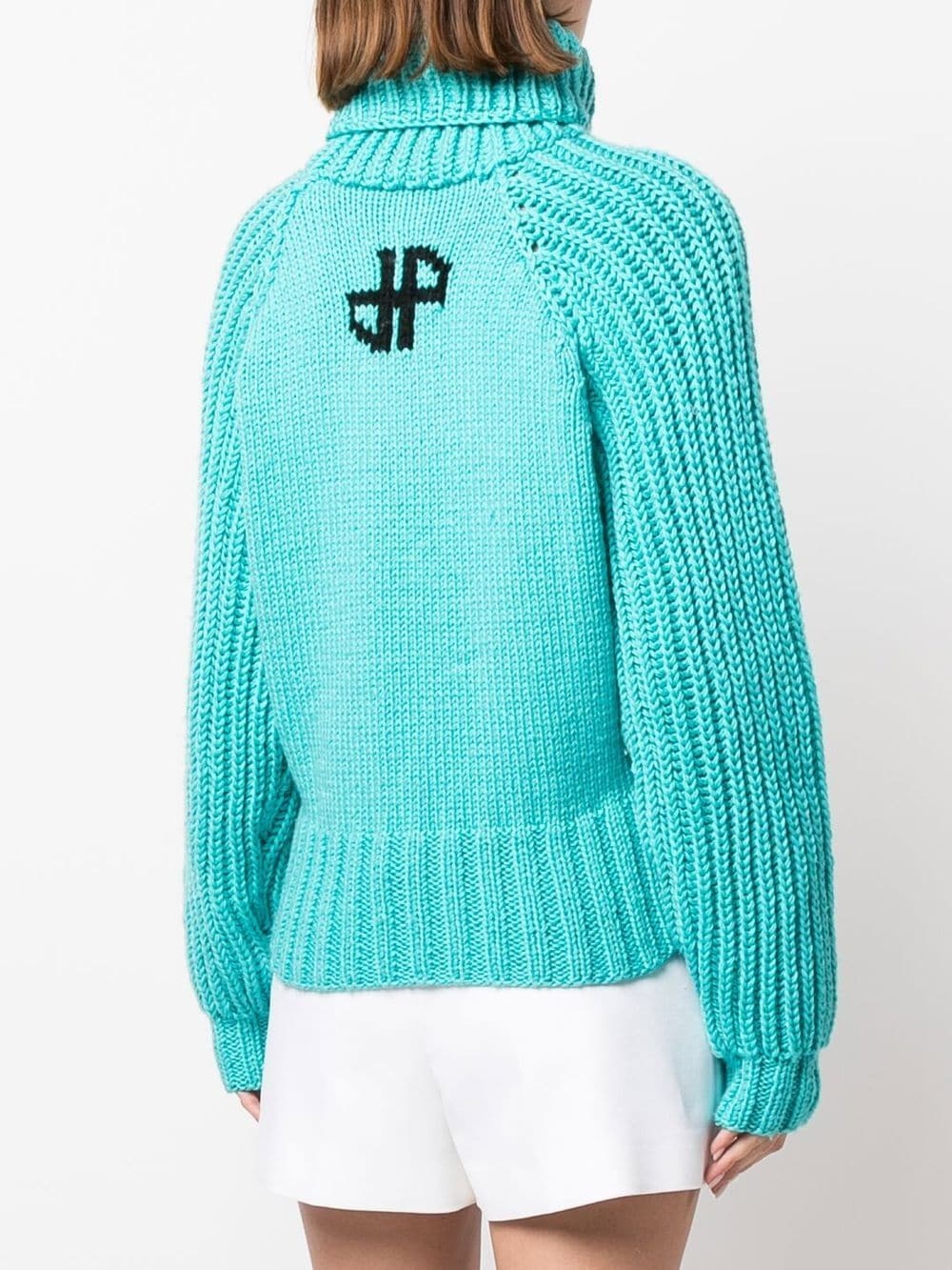 intarsia-knit logo jumper - 4