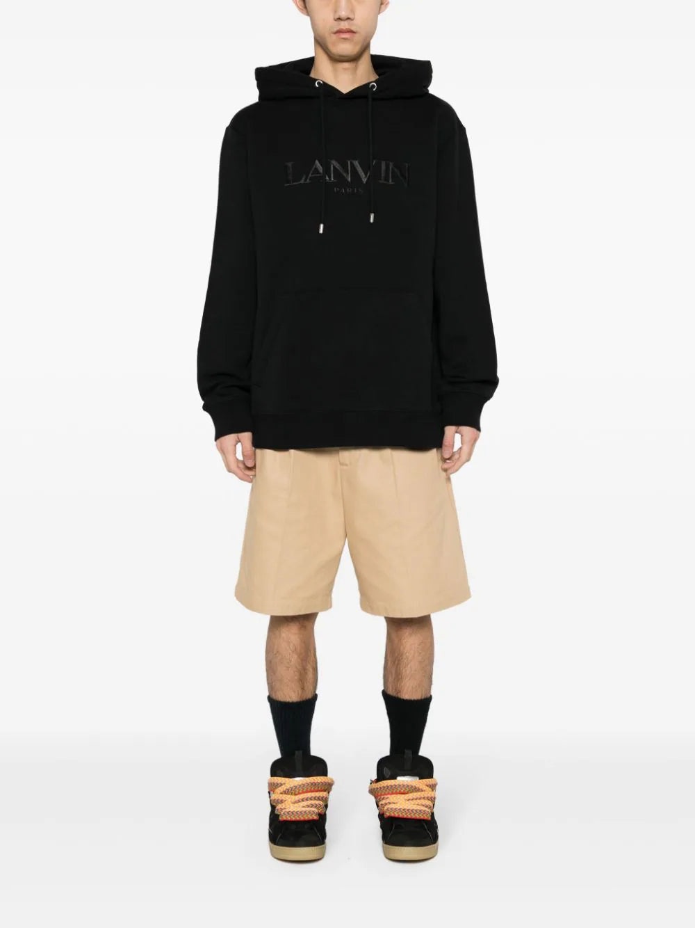 EMBROIDERED-LOGO COTTON HOODIE - 2