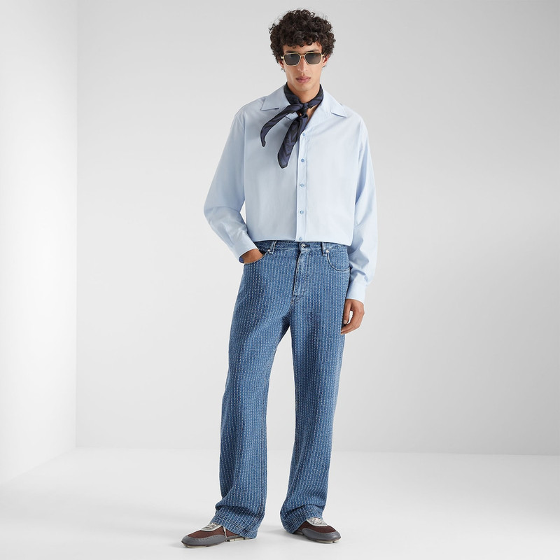 FENDI Long Jeans Indigo jeans with topstitching outlook