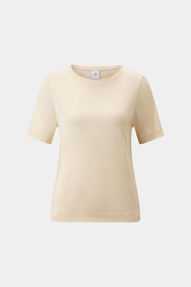 Sienna Silk top in Cream 1