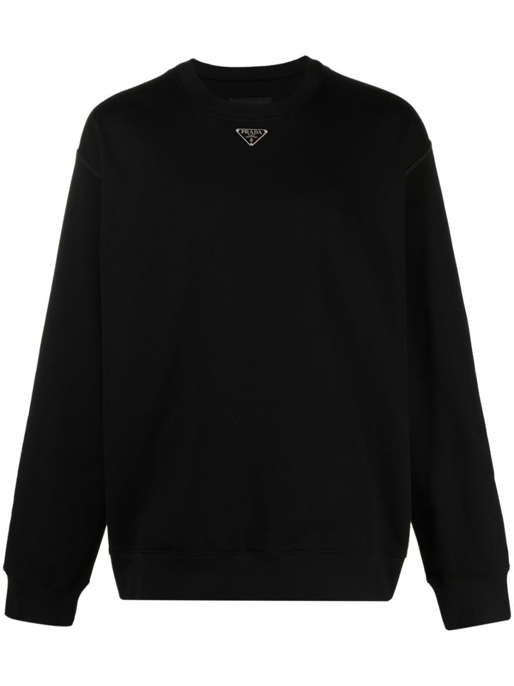 Prada triangle-logo Cotton T-shirt - Farfetch