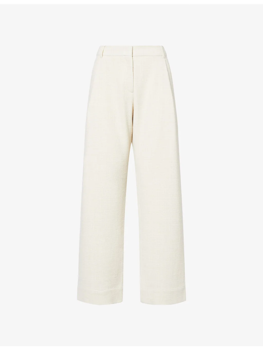 Clever Tapered-Leg Pleated Woven Trousers - 1