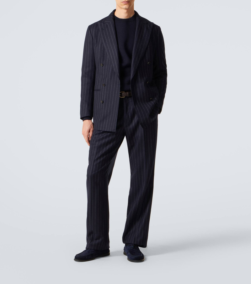 SAMAN AMEL Striped wool blazer outlook