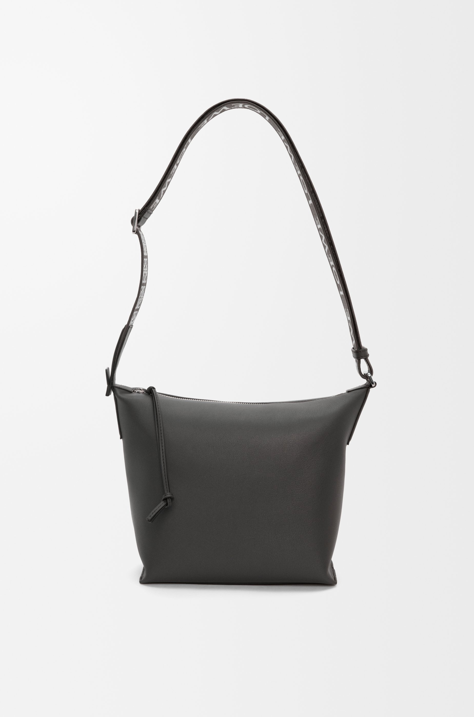 Small Cubi Crossbody bag in supple smooth calfskin and jacquard - 3
